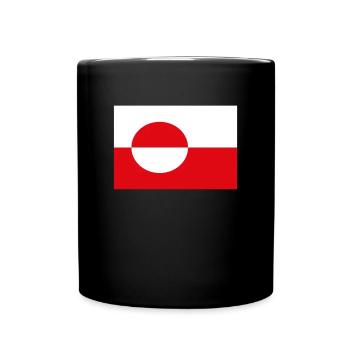 Drapeau officiel du Groenland Greenlanders Country Pride - Mug uni - noir - Devant