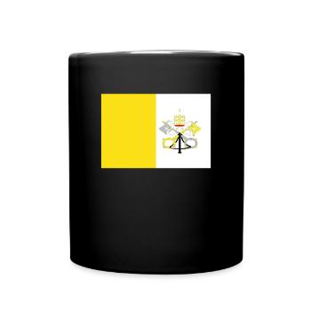 Drapeau officiel de la Cité du Vatican Fierté du pays du Vatican - Mug uni - noir - Devant