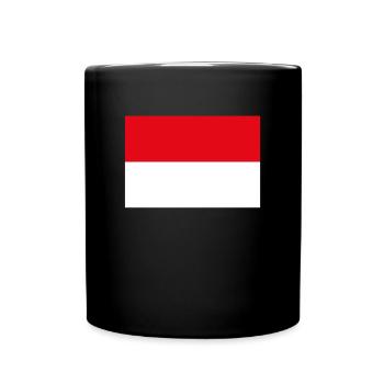 Official Indonesia Flag Indonesian Country Pride - Full Colour Mug - black - Front