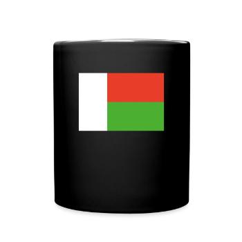 Drapeau officiel de Madagascar malgache ou malgache - Mug uni - noir - Devant