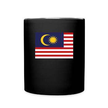 Drapeau officiel de la Malaisie Malaysian Country Pride - Mug uni - noir - Devant