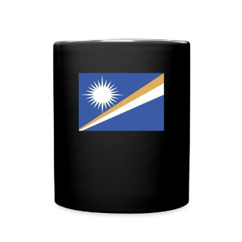 Official Marshall Islands Flag Islanders Country - Full Colour Mug - black - Front