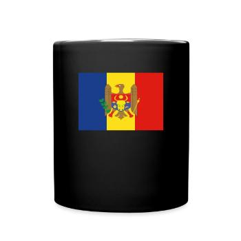 Offizielle moldauische Flagge Mexican Country Pride - Tasse einfarbig - Schwarz - Vorne