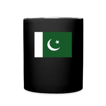 Official Pakistan Flag Pakistani Country Pride - Full Colour Mug - black - Front