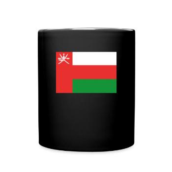 Offizielle Oman Flagge Omani Country Pride - Tasse einfarbig - Schwarz - Vorne