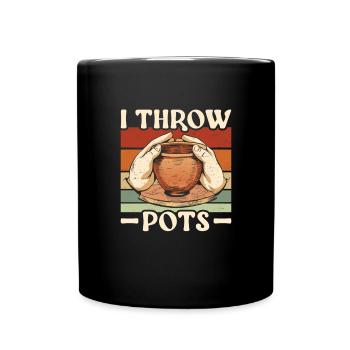Töpfern I Throw Pots Keramik - Tasse einfarbig - Schwarz - Vorne
