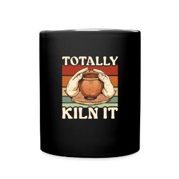 Pottery Totally Kiln It Ceramics - Full Colour Mug - black - Front