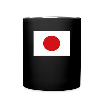 Official Japan Flag Japanese Country Pride - Full Colour Mug - black - Front