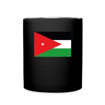 Official Jordan Flag Jordanian Country Pride - Full Colour Mug - black - Front
