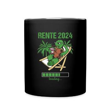 Rente 2024 Loading... Rente 2024 - Tasse einfarbig - Schwarz - Vorne