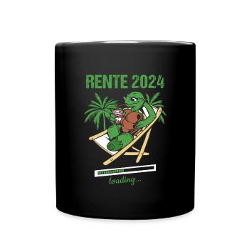 Rente 2024 Loading... Rente 2024 - Tasse einfarbig - Schwarz - Vorne