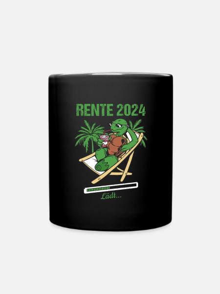 Rente 2024 Lädt... Rente 2024 - Tasse einfarbig - Schwarz