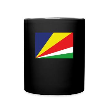 Drapeau officiel des Seychelles Seychellois Country Pride - Mug uni - noir - Devant