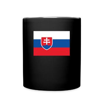Official Slovakia Flag Slovak Country Pride - Full Colour Mug - black - Front