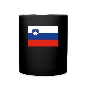 Drapeau officiel de la Slovénie Pays slovène - Mug uni - noir - Devant