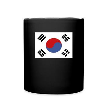 Drapeau officiel sud-coréen Pays sud-coréen - Mug uni - noir - Devant