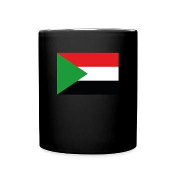Drapeau officiel du Soudan Fierté du pays soudanais - Mug uni - noir - Devant
