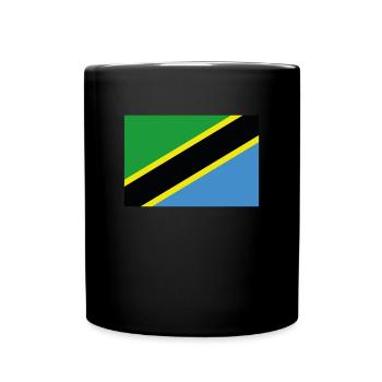 Drapeau officiel de la Tanzanie Tanzanian Country Pride - Mug uni - noir - Devant