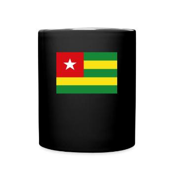 Official Togo Flag Togolese Country Pride - Full Colour Mug - black - Front