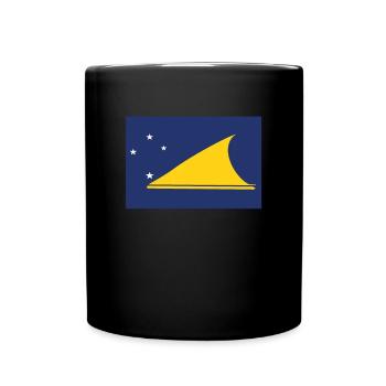 Offizielle Tokelau Flagge Tokelauans Country Pride - Tasse einfarbig - Schwarz - Vorne