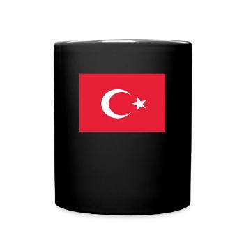 Drapeau officiel de la Turquie Fierté du pays tunisien - Mug uni - noir - Devant