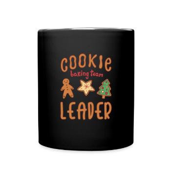 Cookie Baking Team Leader Cookie - Tasse einfarbig - Schwarz - Vorne