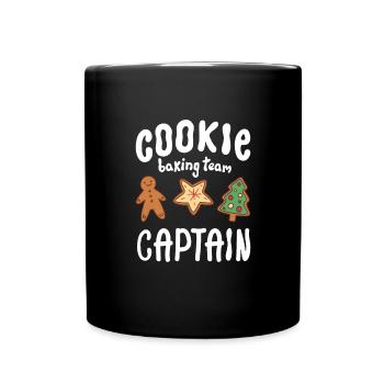 Cookie Baking Team Captain Cookie - Full Colour Mug - black - Front