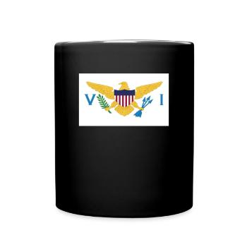 Pays officiel des îles Vierges Flag Islanders - Mug uni - noir - Devant