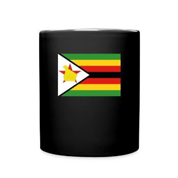 Drapeau officiel du Zimbabwe Zimbabwe Country Pride - Mug uni - noir - Devant