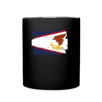 Official American Samoa Flag American Country - Full Colour Mug - black - Front