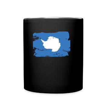 Drapeau officiel de l’Antarctique Pays antarctique - Mug uni - noir - Devant