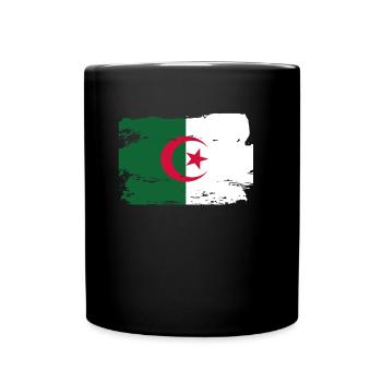 Official Algeria Flag Algerian Country Pride - Full Colour Mug - black - Front