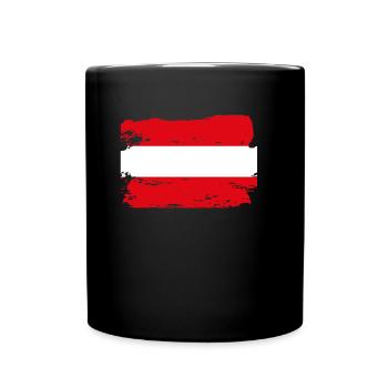 Drapeau officiel de l’Autriche Fierté du pays australien - Mug uni - noir - Devant