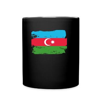 Drapeau officiel de l’Azerbaïdjan Pays azerbaïdjanais - Mug uni - noir - Devant