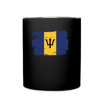 Drapeau officiel de la Barbade Barbadian Country Pride - Mug uni - noir - Devant