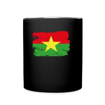 Drapeau officiel burkina Burkinese Country Pride - Mug uni - noir - Devant