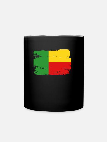 Drapeau officiel du Bénin Bénin Pays Pride Vintage - Mug uni - noir