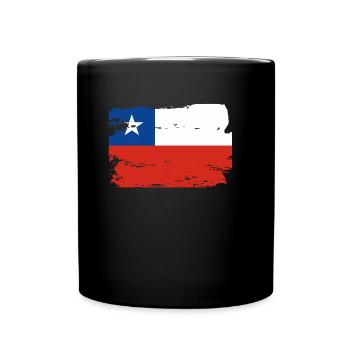 Drapeau officiel du Chili Chili Country Pride Vintage - Mug uni - noir - Devant