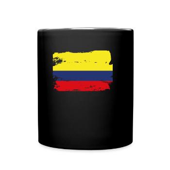 Official Colombia Flag Colombian Country Pride - Full Colour Mug - black - Front