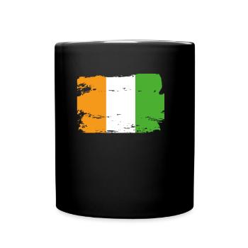 Drapeau officiel de la Côte d’Ivoire Pays de côte d’Ivoire - Mug uni - noir - Devant