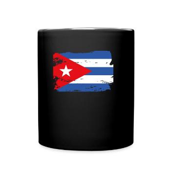 Drapeau officiel de Cuba Cuban Country Pride Vintage - Mug uni - noir - Devant