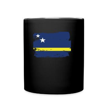 Official Curacao Flag Curaçao Country Pride - Full Colour Mug - black - Front