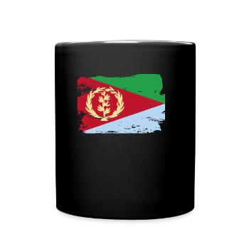 Offizielle Eritrea Flagge Eritrean Country Pride - Tasse einfarbig - Schwarz - Vorne
