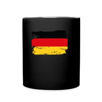 Officiel Allemagne Drapeau Allemand Pays Pride Vintage - Mug uni - noir - Devant