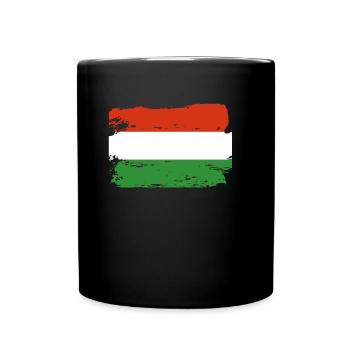 Drapeau officiel de la Hongrie Fierté du pays hongrois - Mug uni - noir - Devant