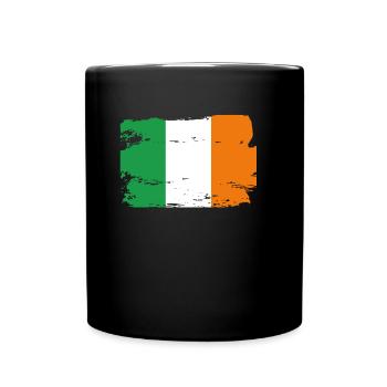 Drapeau officiel de l’Irlande Irish Country Pride Vintage - Mug uni - noir - Devant