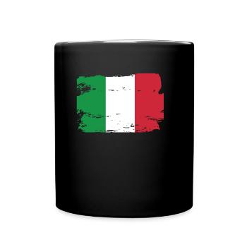 Officiel Italie Drapeau Italien Italie Country Pride - Mug uni - noir - Devant