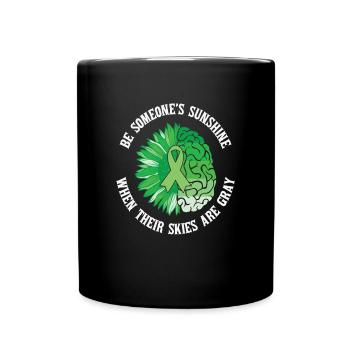 Be Someonne's Sunshine When Their Skies are Gray - Full Colour Mug - black - Front