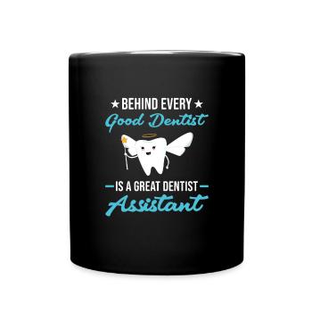 Hygienist Great Dental Assistant - Tasse einfarbig - Schwarz - Vorne