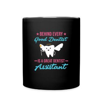 Hygienist Great Dental Assistant - Tasse einfarbig - Schwarz - Vorne
